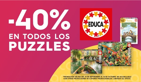 -40% en puzzles educa